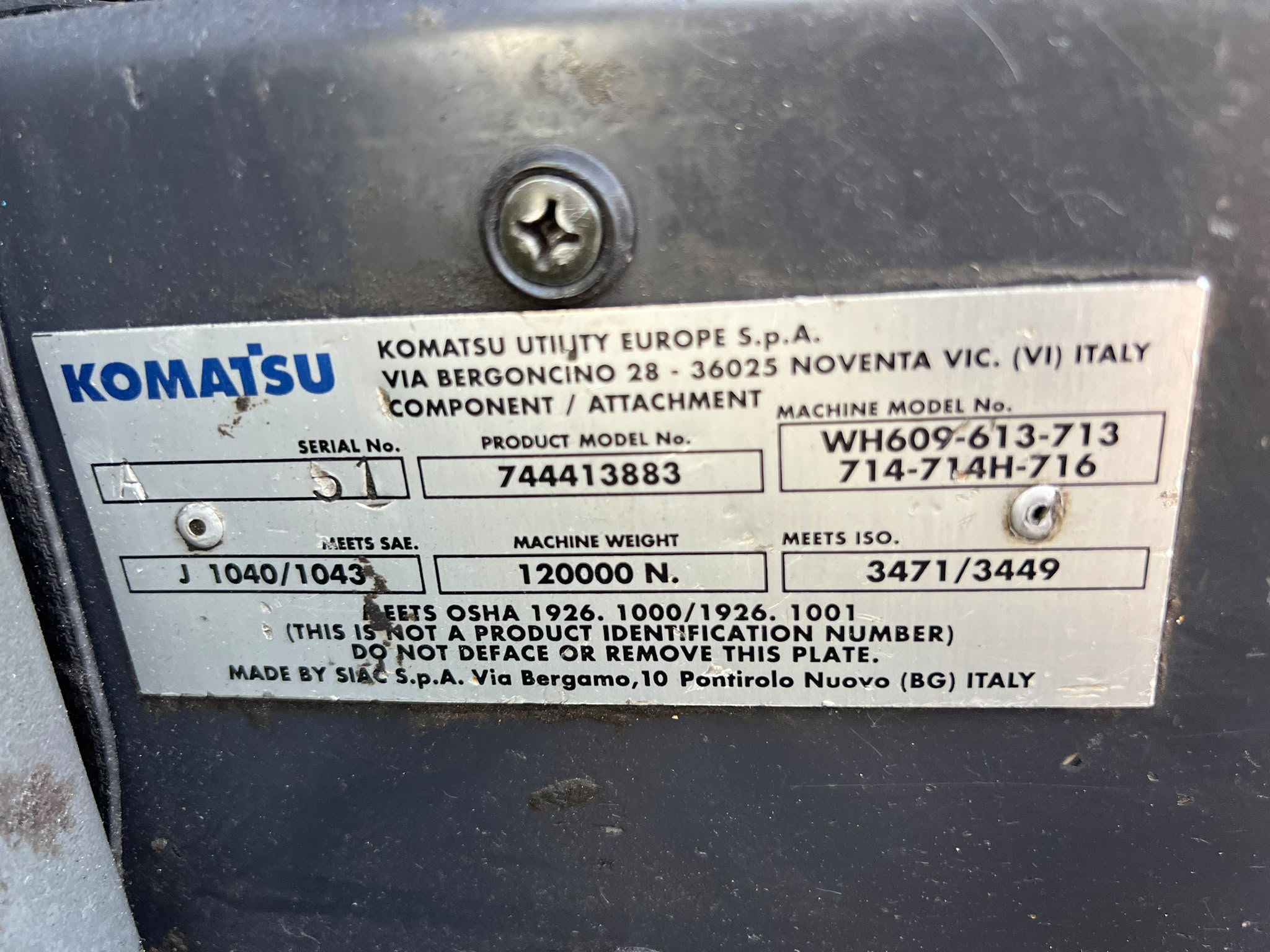 SOLLEVATORE TELESCOPICO KOMATSU WH714
